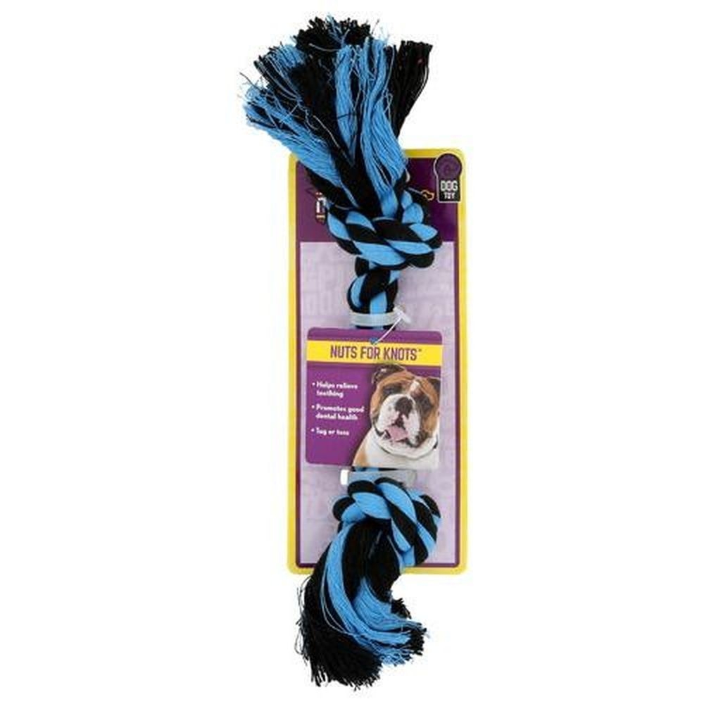 Multipet Nuts For Knots 2-Knot Rope Toy for Dog, 8.5 inch -- 3 per case