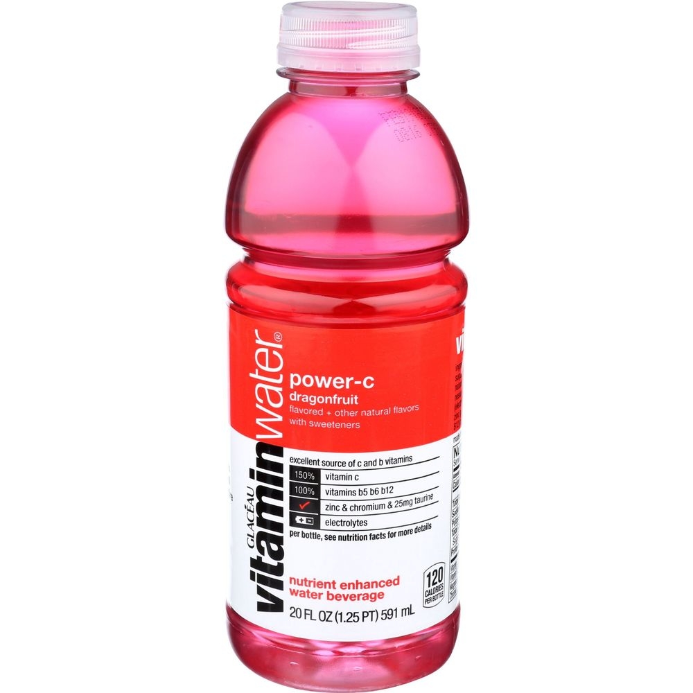 Vitamin Water Power C Dragonfruit Water, 20 Fluid Ounce -- 12 per case