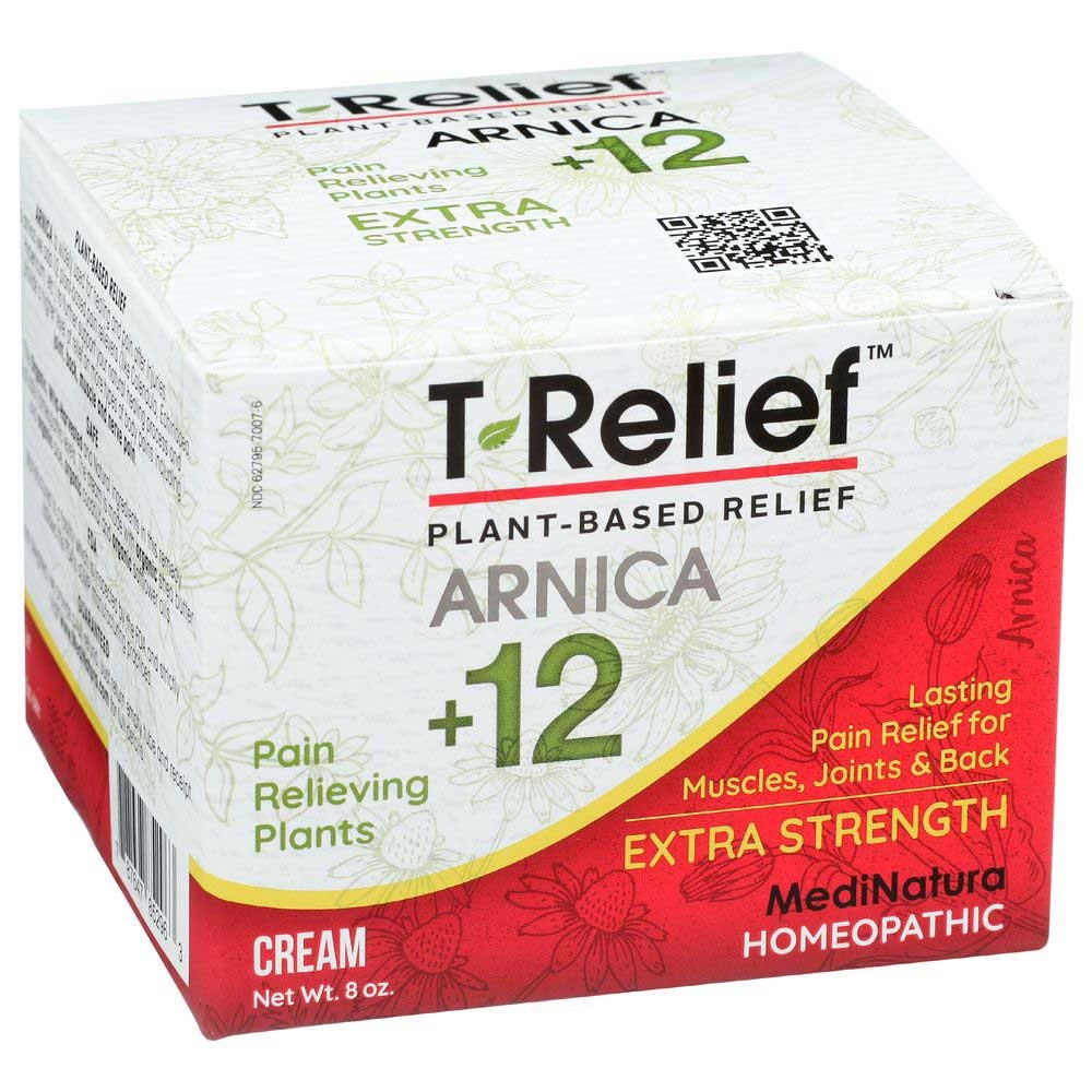 T Relief Medinatura Extra Strength Pain Relief Cream, 8 Ounce