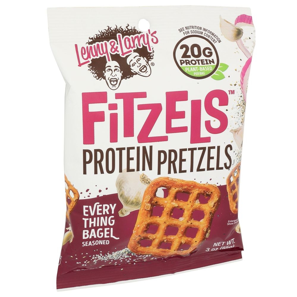 Lenny and Larrys Fitzels Everything Bagel Pretzels, 3 Ounce -- 8 per case