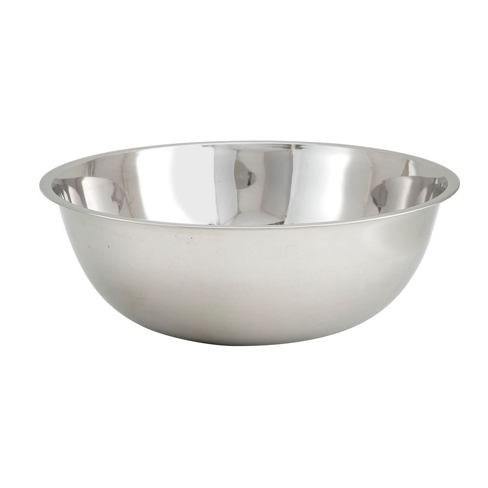 Winco SLMB009 Stainless Steel Mixing Bowl, 20 Quart Capacity