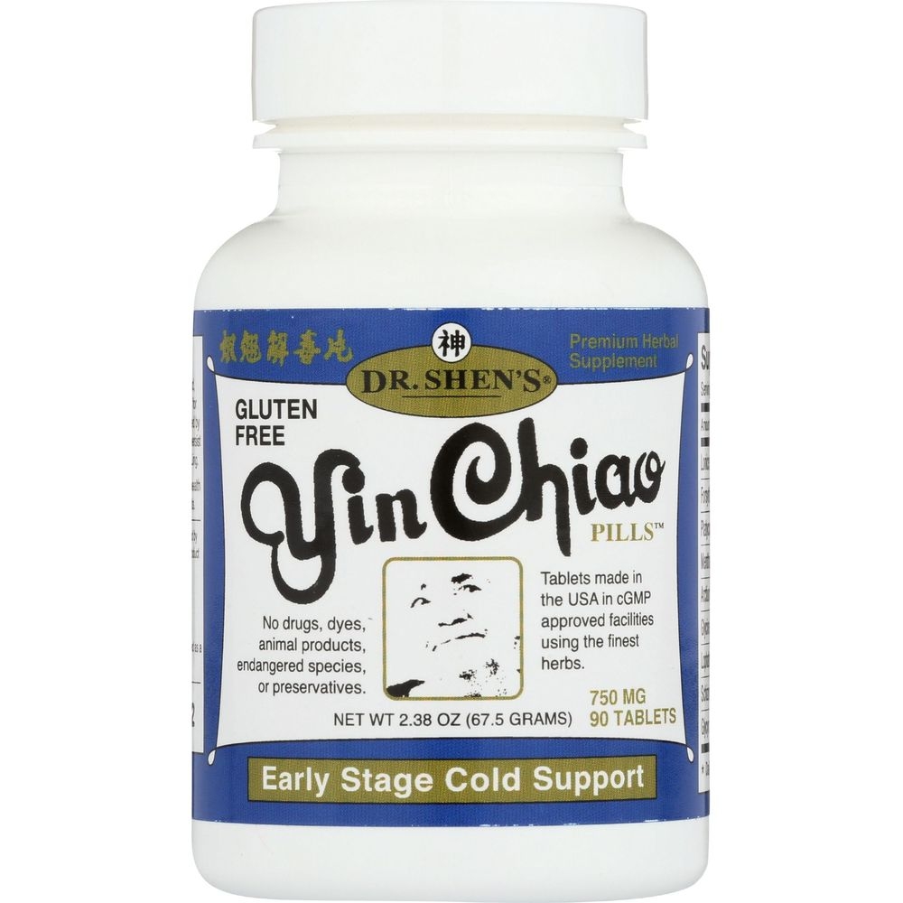Dr. Shens Yin Chiao Cold and Flu Tablet, 90 count -- 3 per case