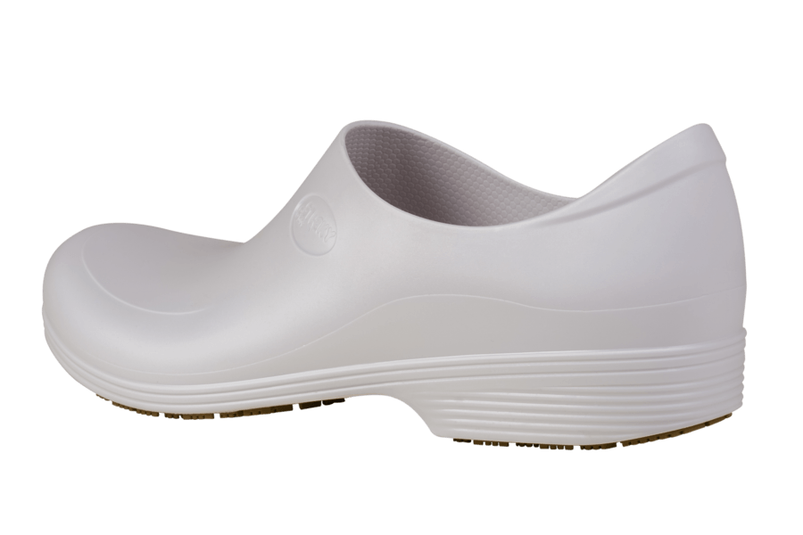 Sticky Shoes Man Style White Clogs, Size 8.5  -- 1 pair