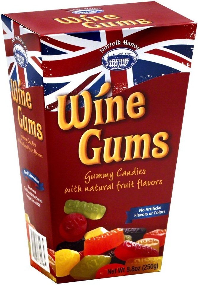 Norfolk Manor Wine Gum Candy, 8 Ounce -- 12 per case