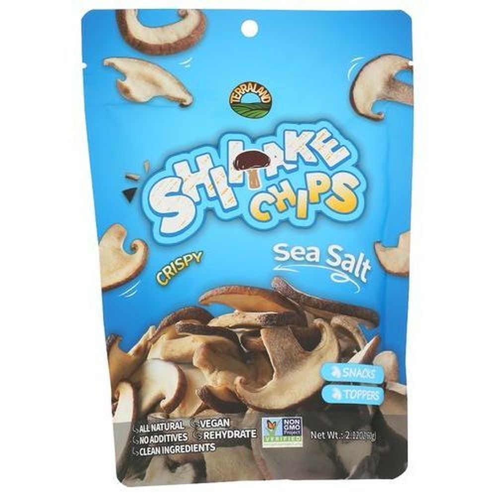 Terraland Shiitake Sea Salt Crispy Snack Chips, 2.12 Ounce -- 8 per case