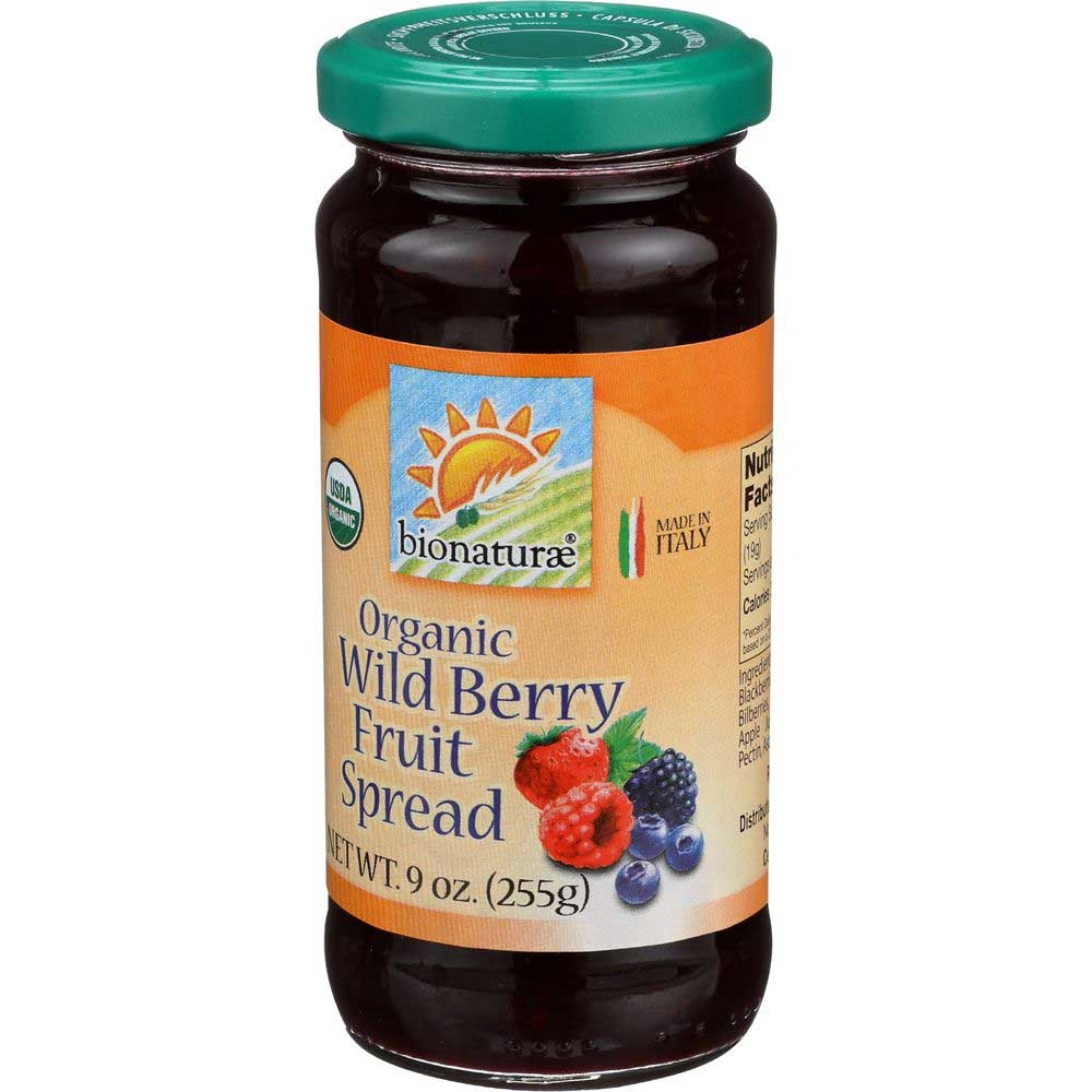Bionaturae Organic Wild Berry Fruit Spread, 9 Ounce -- 12 per case.