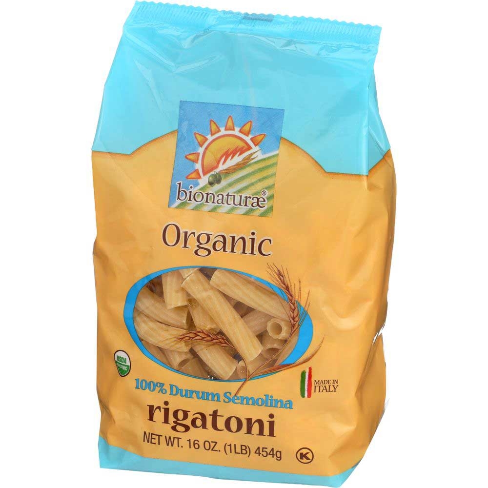 Bionaturae Rigatoni Pasta, 16 Ounce -- 12 per case.