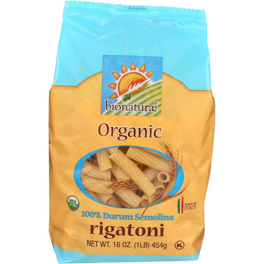 Bionaturae Rigatoni Pasta, 16 Ounce -- 12 per case.