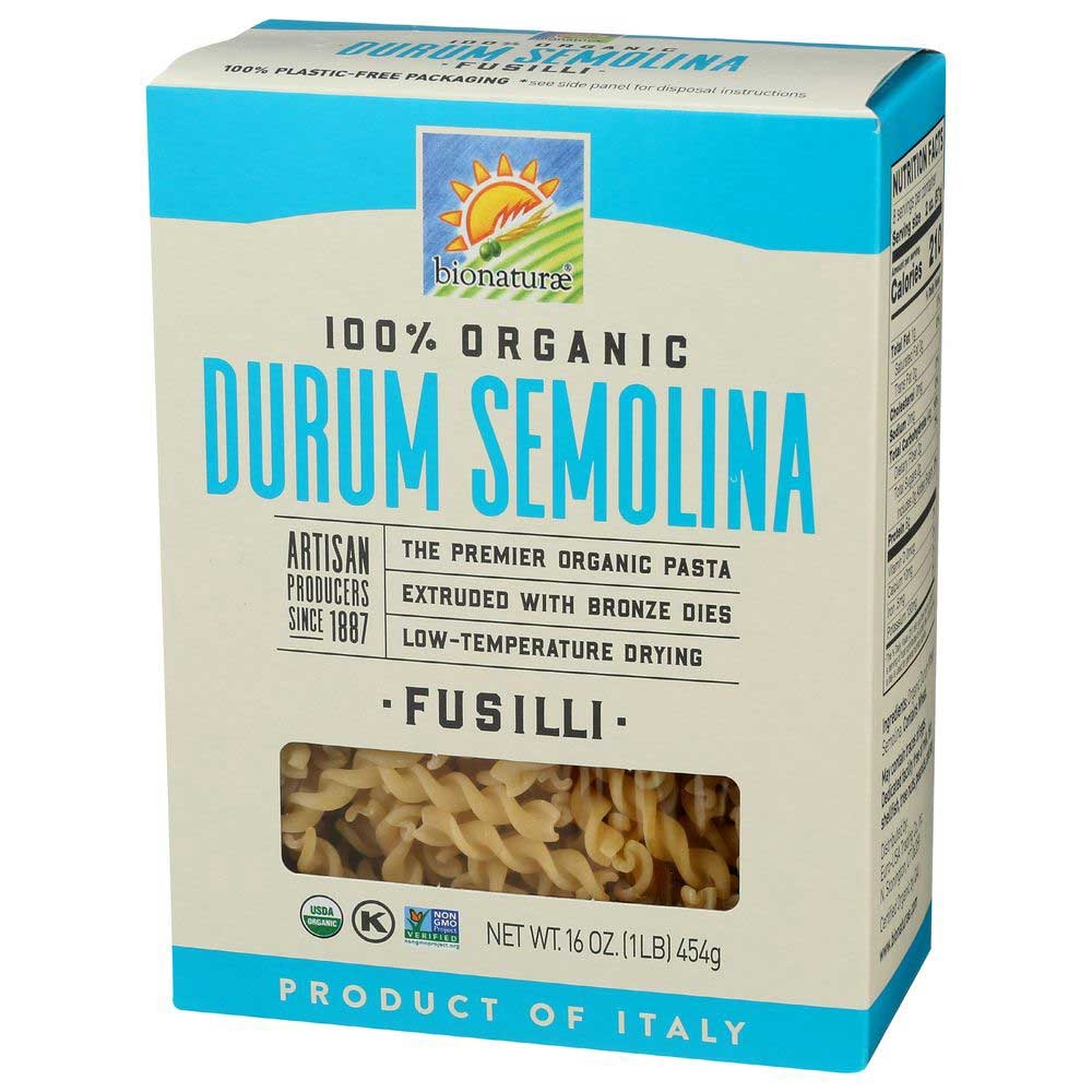 Bionaturae Organic Pasta Fusilli, 16 Ounce -- 12 per case