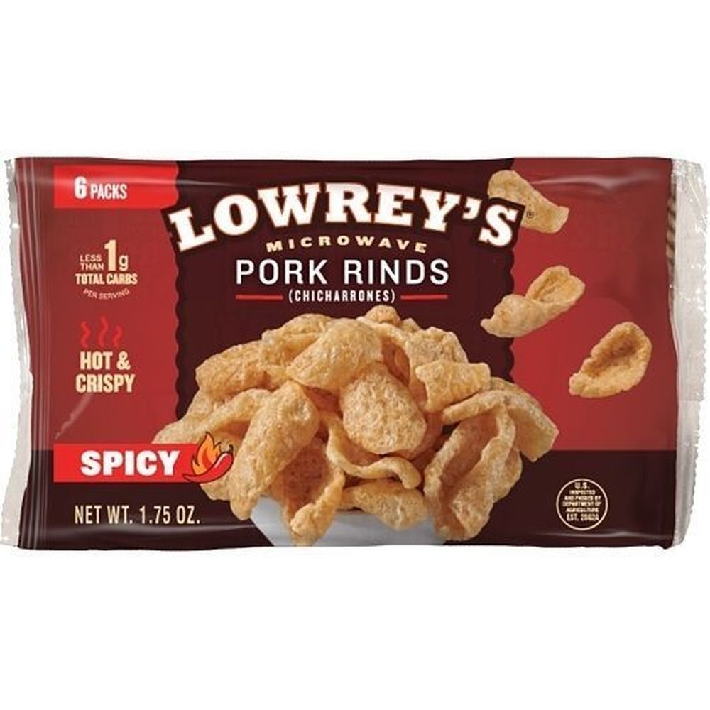 Lowreys Spicy Bacon Curls, 10.5 Ounce -- 8 per case