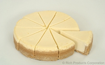 Rich Jon Donaire Baked Big New York Cheese Cake, 80 Ounce -- 4 per case.