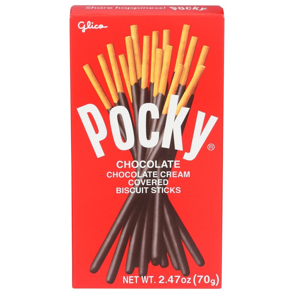 Pocky Chocolate Cream Covered Biscuit Sticks, 2.47 Ounce -- 10 per case