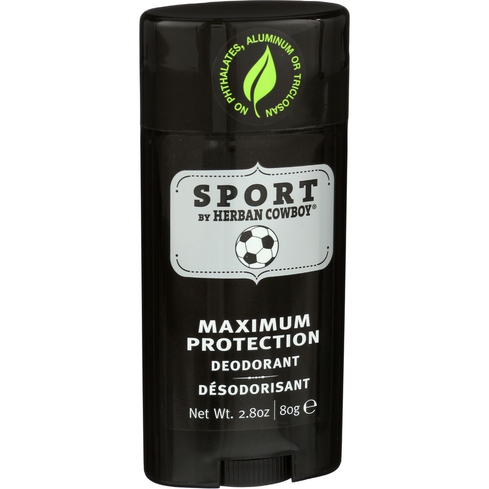 Herban Cowboy Sport Maximum Protection Deodorant, 2.8 Ounce