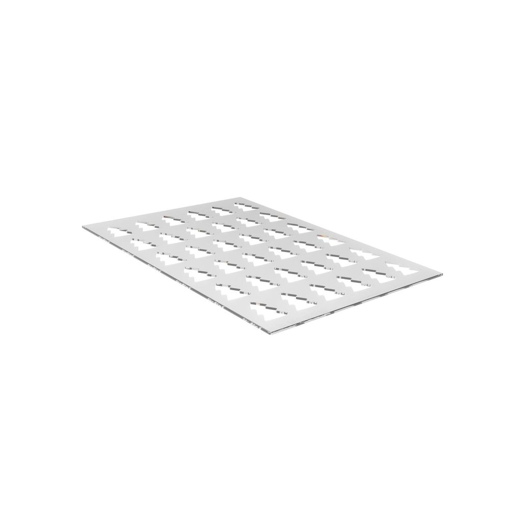 Silikomart Decorative Element Chablon Tree 36 Cavities Silicone Mold Set, set of 2