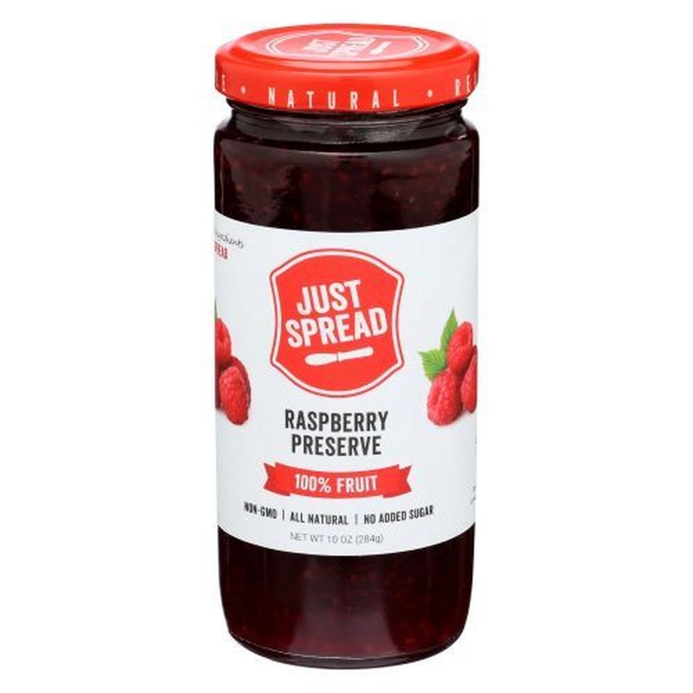 Just Spread Raspberry Preserve, 10 Ounce -- 6 per case