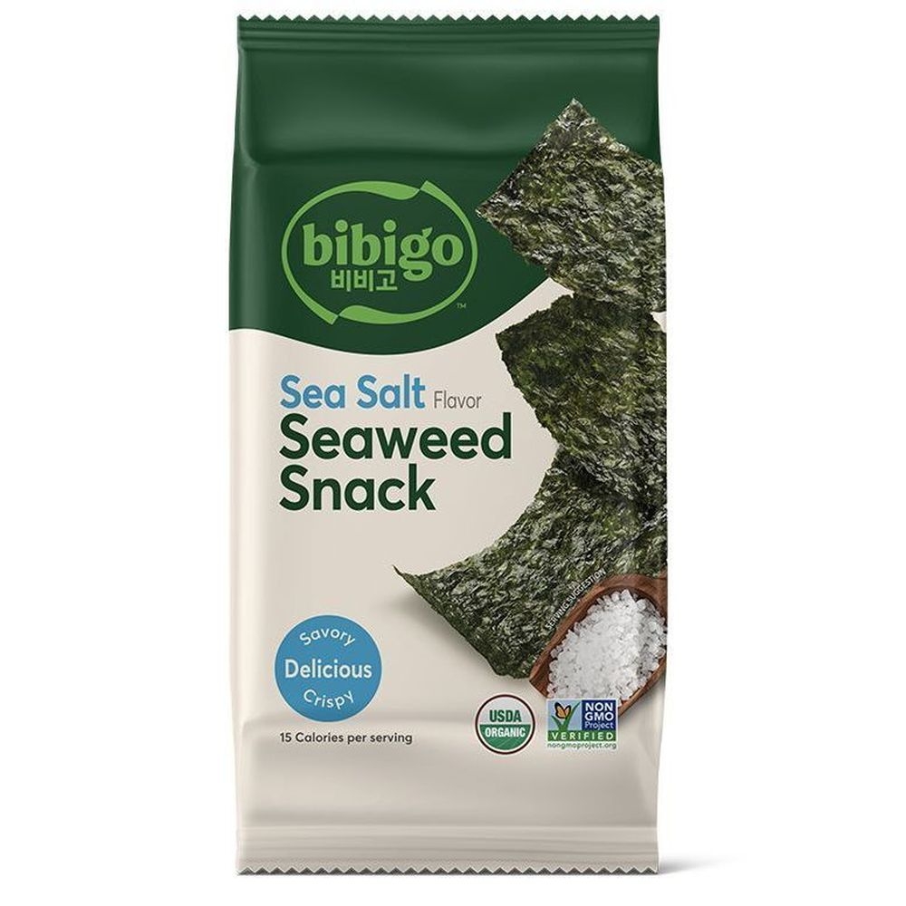 Bibigo Sea Salt Seaweed Snacks, 0.35 Ounce -- 12 per case