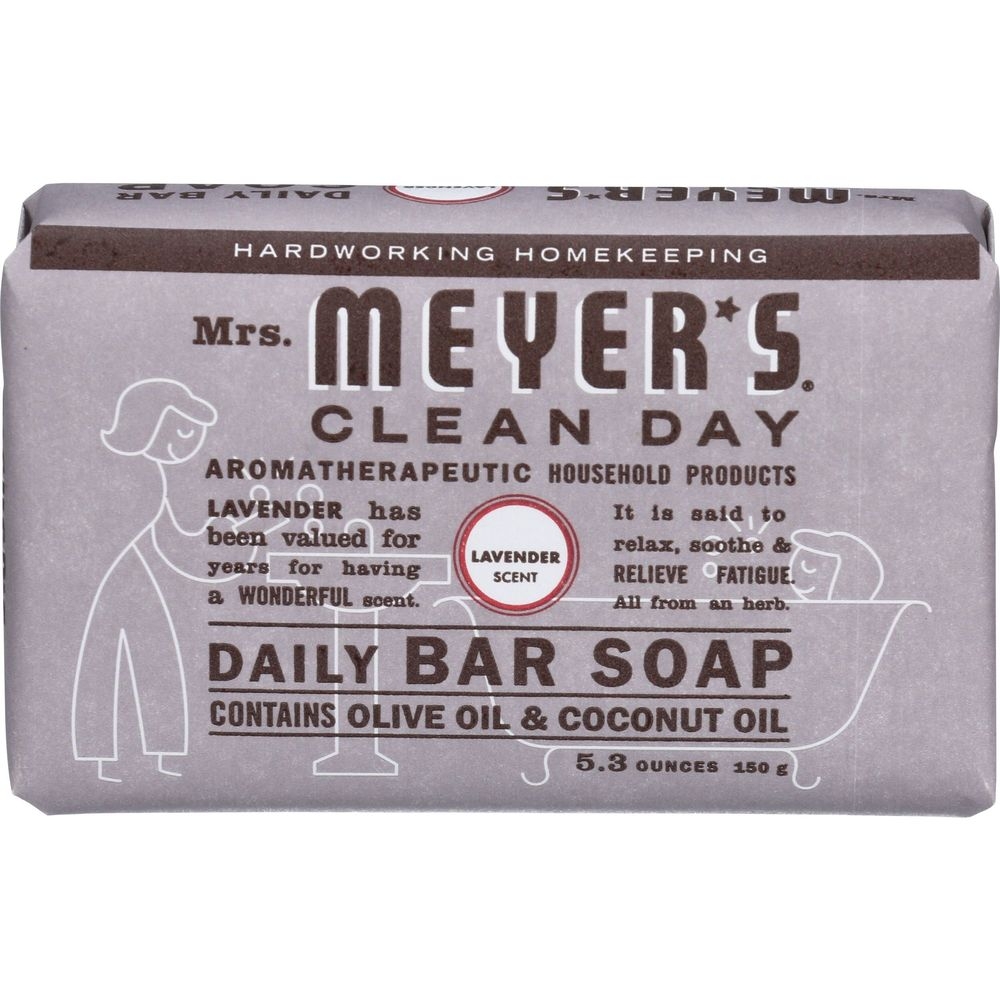 Mrs. Meyers Clean Day Lavender Daily Bar Soap, 5.3 Ounce -- 3 per case