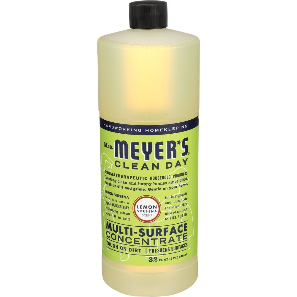 Mrs Meyers Lemon Verbena Scent Multi Surface Cleaner Concentrate, 32 Ounce -- 6 per case