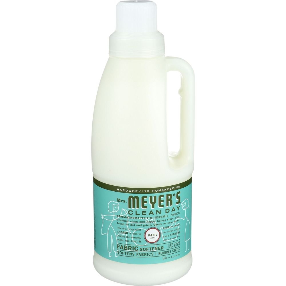 Mrs Meyers Basil Scent Fabric Softener, 32 Fluid Ounce -- 6 per case