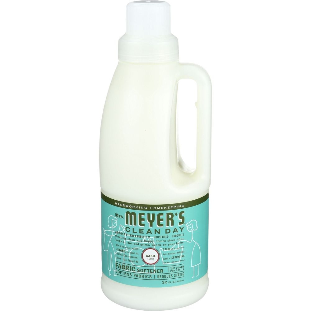 Mrs Meyers Basil Scent Fabric Softener, 32 Fluid Ounce -- 6 per case