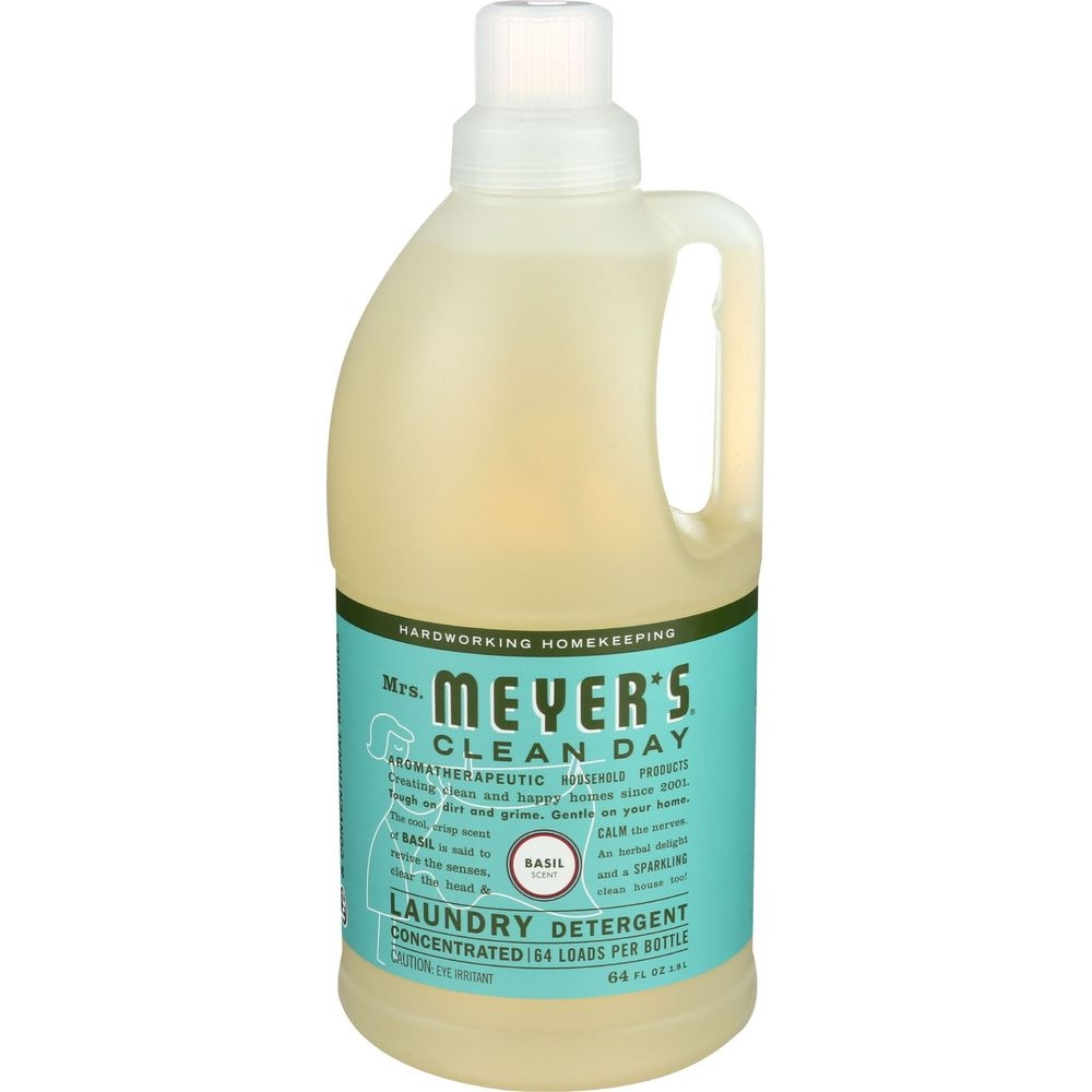 Mrs Meyers Basil Scent Liquid Laundry Detergent, 64 Ounce -- 6 per case