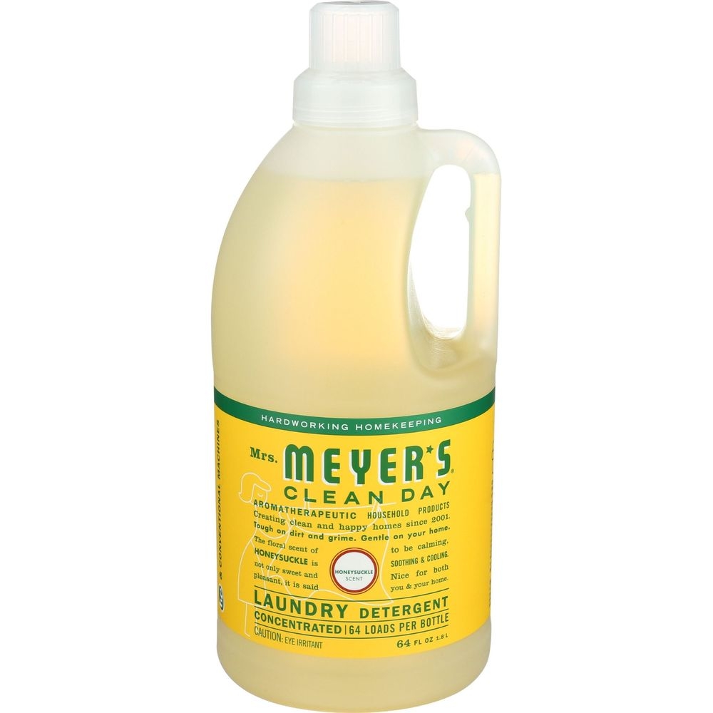 Mrs Meyers Honeysuckle Scent Liquid Laundry Detergent, 64 Ounce -- 6 per case