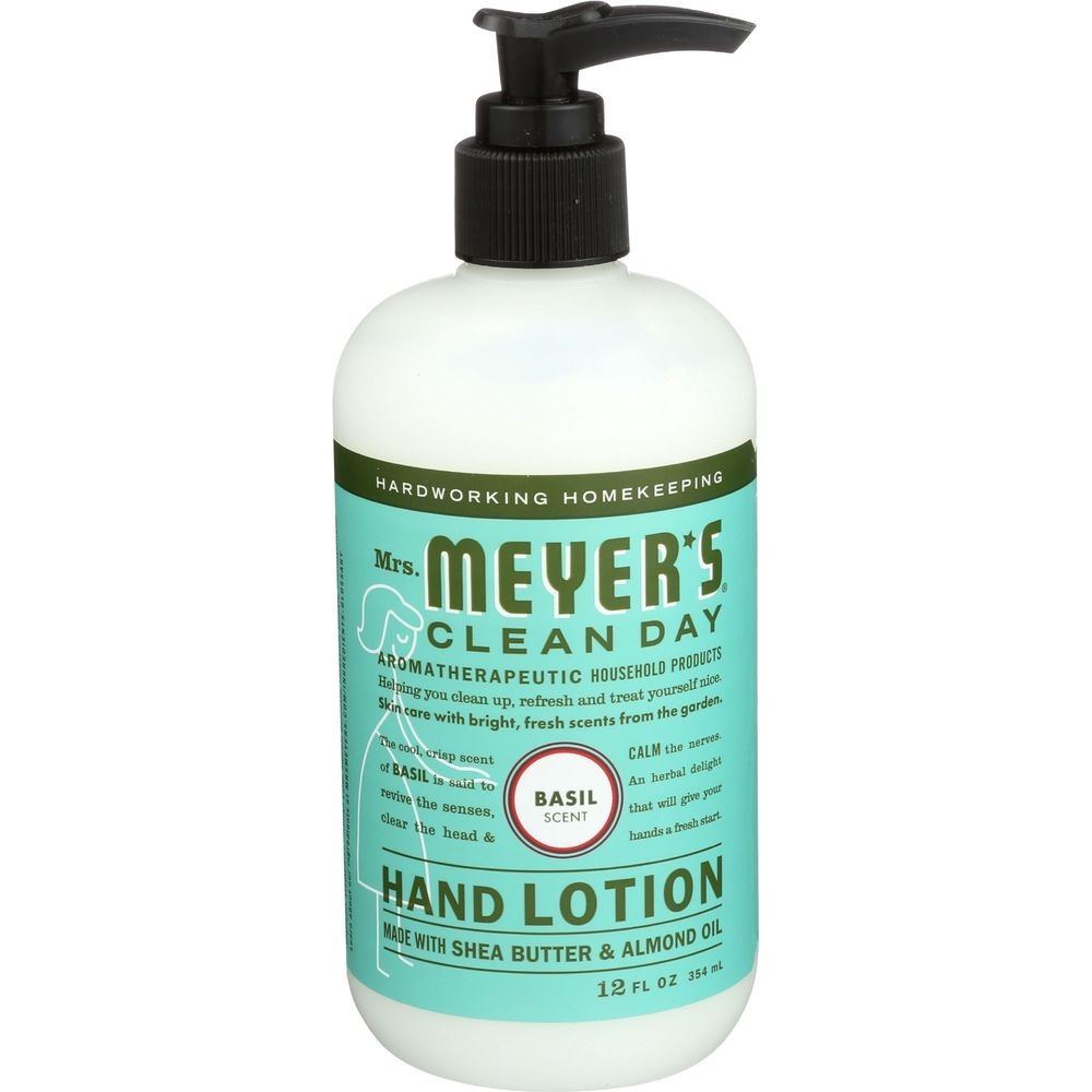 Mrs Meyers Basil Scent Hand Lotion, 12 Fluid Ounce -- 6 per case