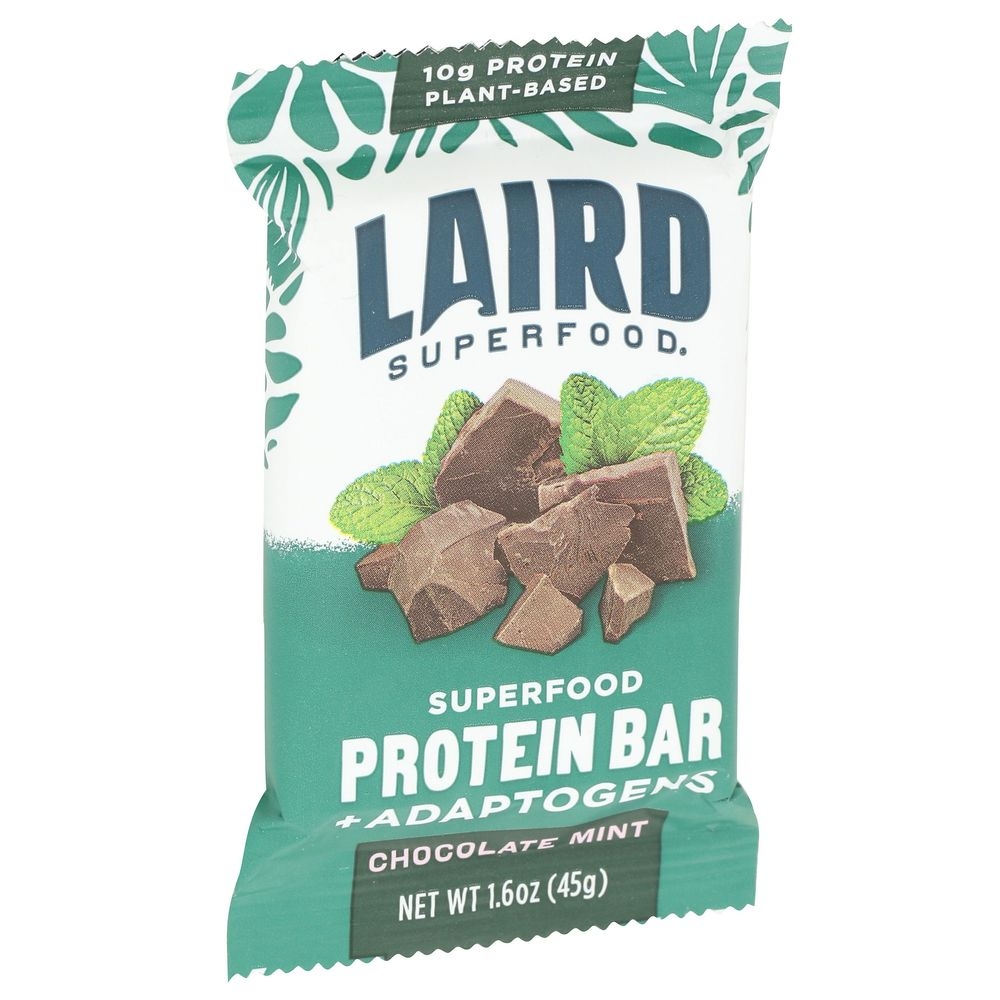 Laird Superfood Mint Chocolate Protein Bar, 1.6 Ounce -- 10 per case