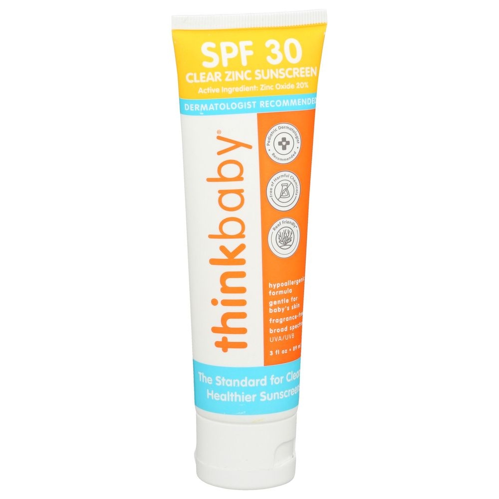 Thinksport SPF 30 Clear Zinc Baby Sunscreen, 3 Fluid Ounce