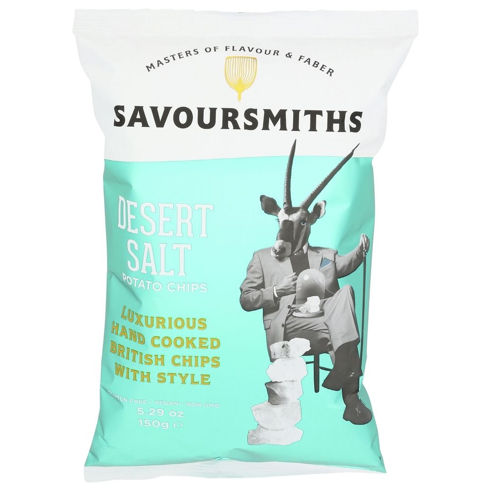 Savoursmiths Desert Salt Potato Chips, 5.29 Ounce -- 12 per case