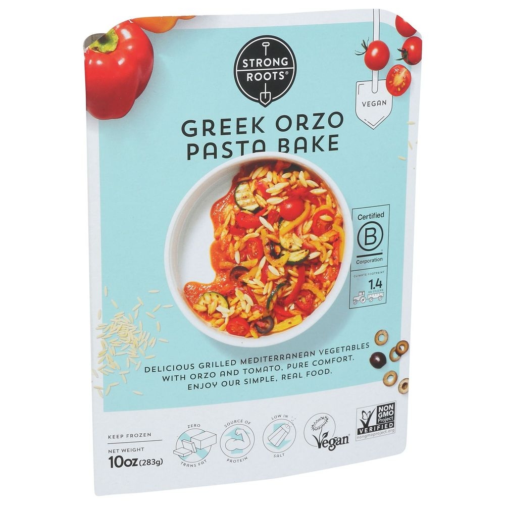 Strong Roots Greek Orzo Baked Pasta, 10 Ounce -- 9 per case