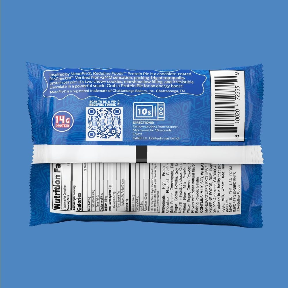 Redefine MoonPie Chocolate Protein Pie, 2.3 Ounce -- 8 per case