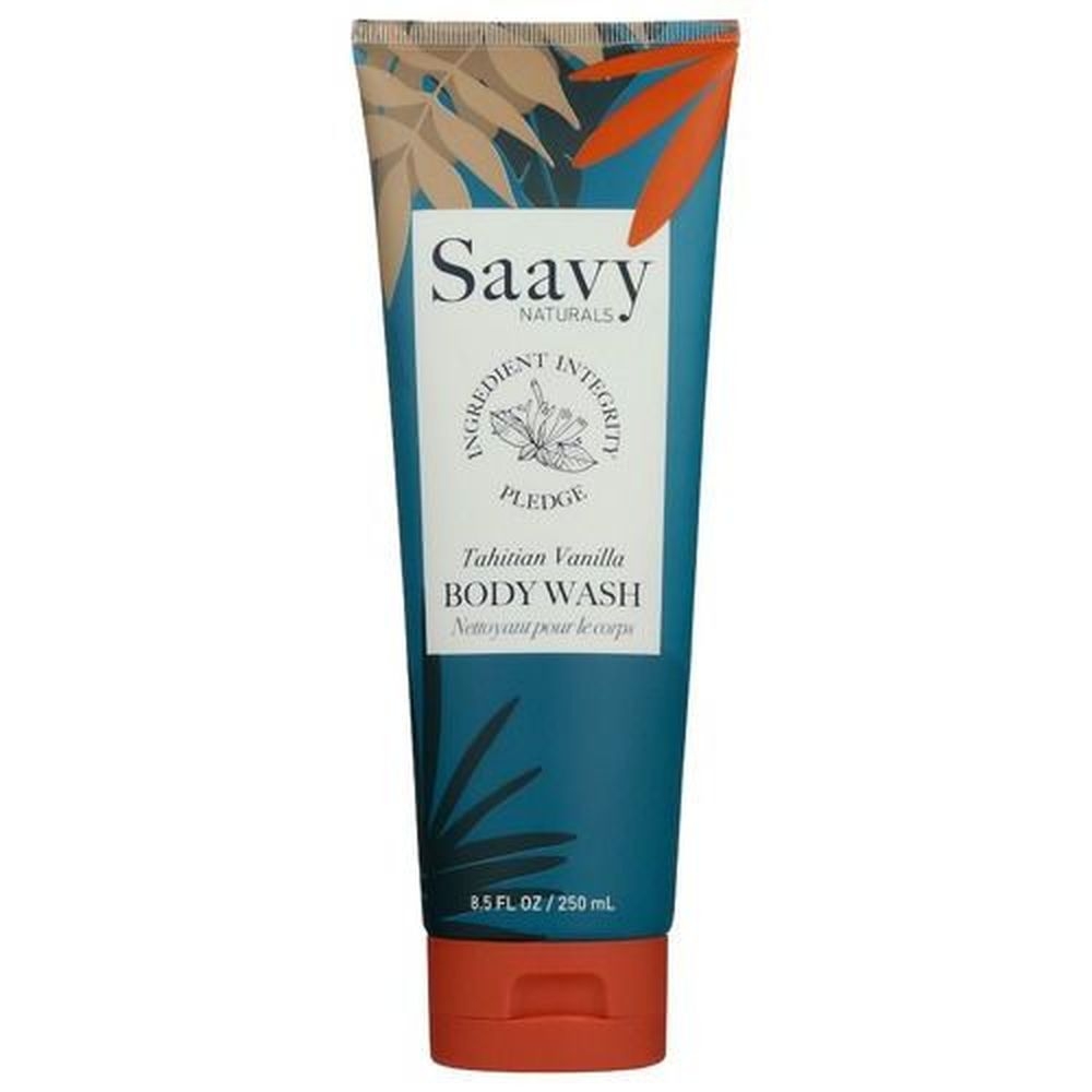 Saavy Naturals Tahitian Vanilla Body Wash, 8.5 Fluid Ounce
