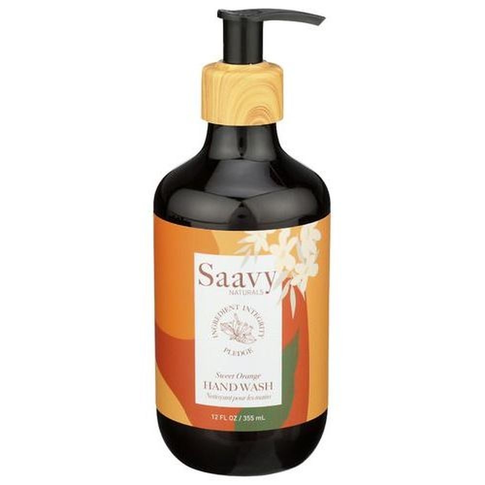 Saavy Naturals Sweet Orange Hand Wash, 12 Fluid Ounce