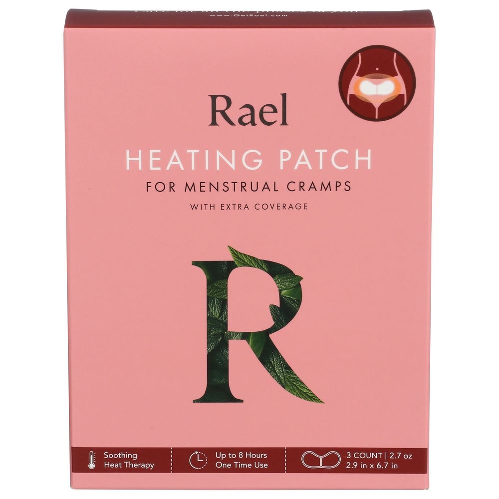 Rael Extra Coverage Heating Patch, 3 count