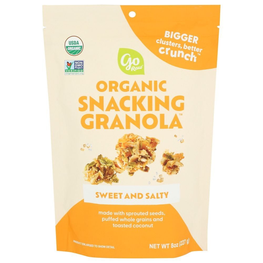 Go Raw Organic Sweet and Salty Snacking Granola, 8 Ounce -- 6 per case