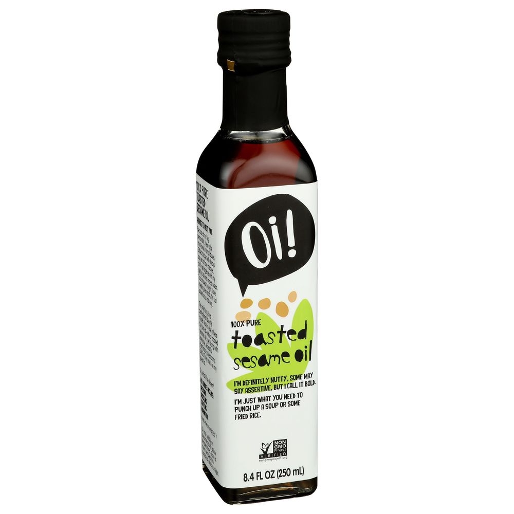 Oi 100 Percent Pure Toasted Sesame Oil, 8.4 Fluid Ounce -- 6 per case