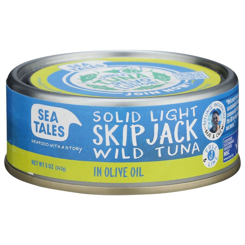 Sea Tales Solid White Skipjack Tuna in Olive Oil, 5 Ounce -- 12 per case