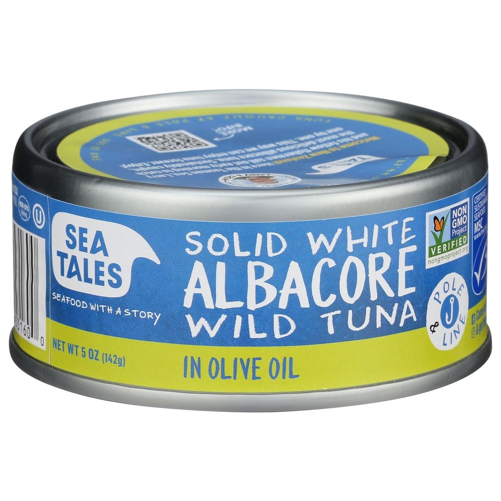 Sea Tales Solid White Albacore Tuna in Olive Oil, 5 Ounce -- 12 per case