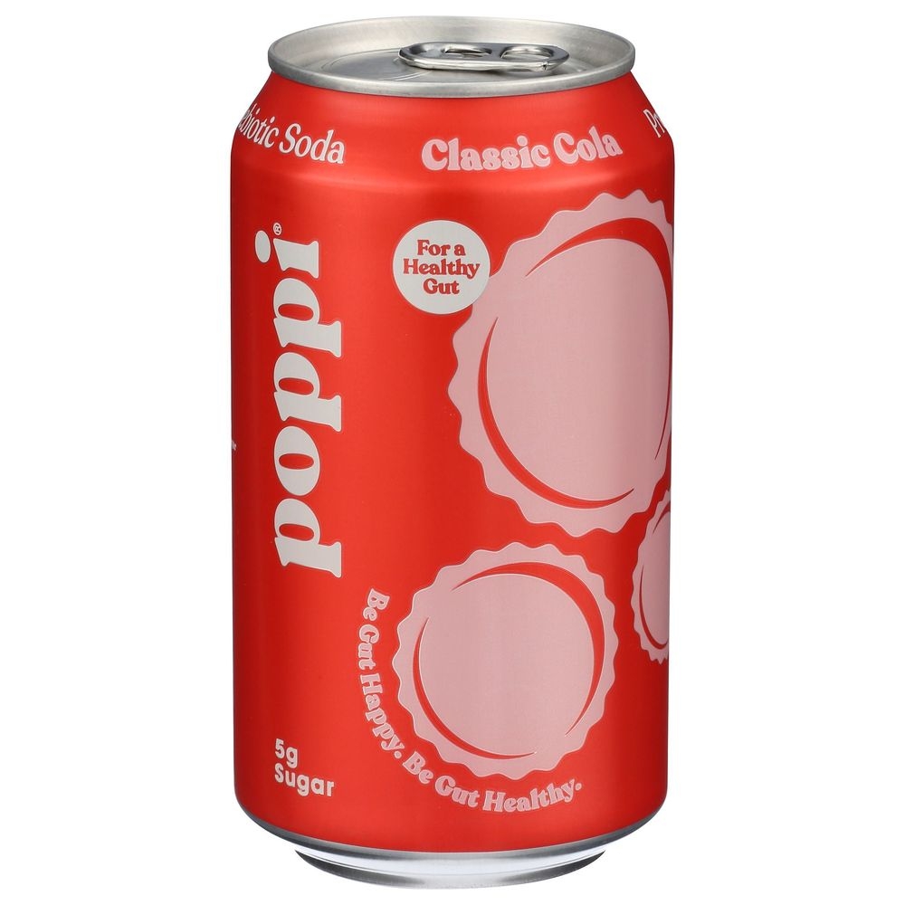Poppi Classic Cola Prebiotic Soda, 12 Fluid Ounce -- 12 per case