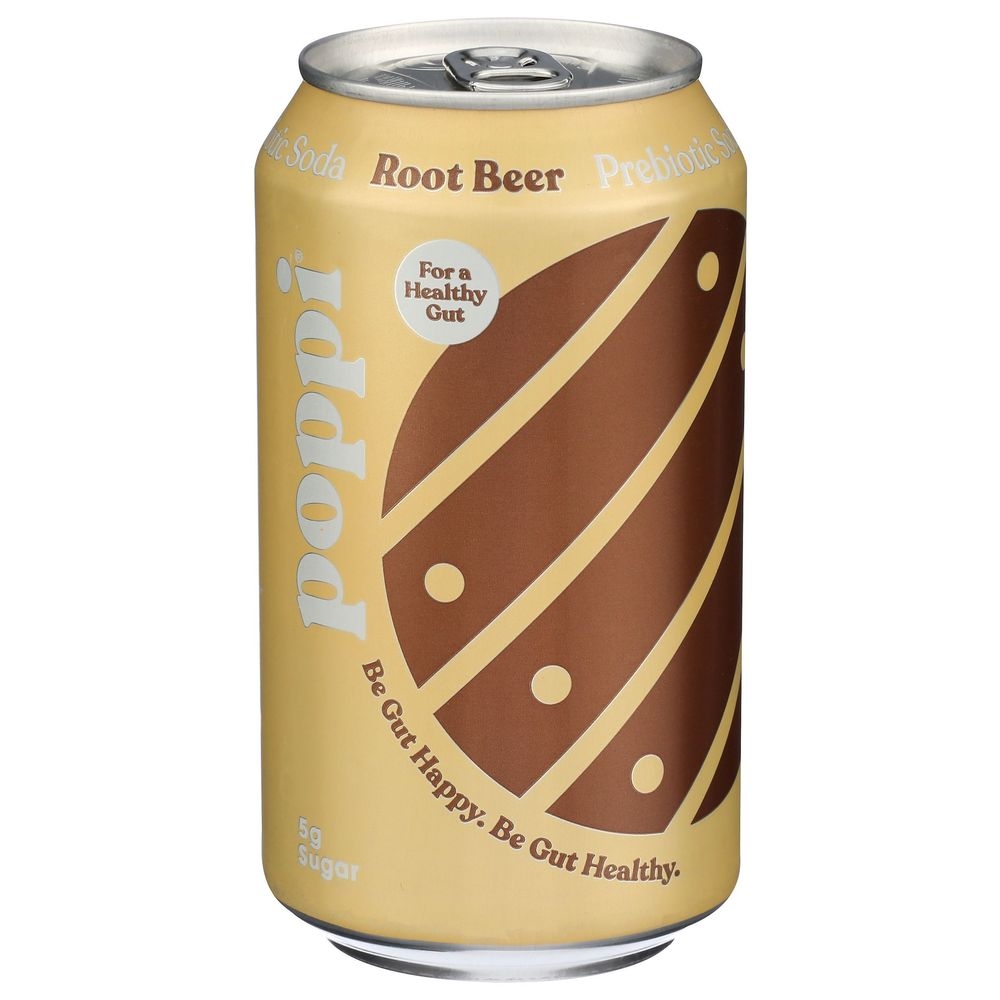 Poppi Root Beer Prebiotic Soda, 12 Fluid Ounce -- 12 per case