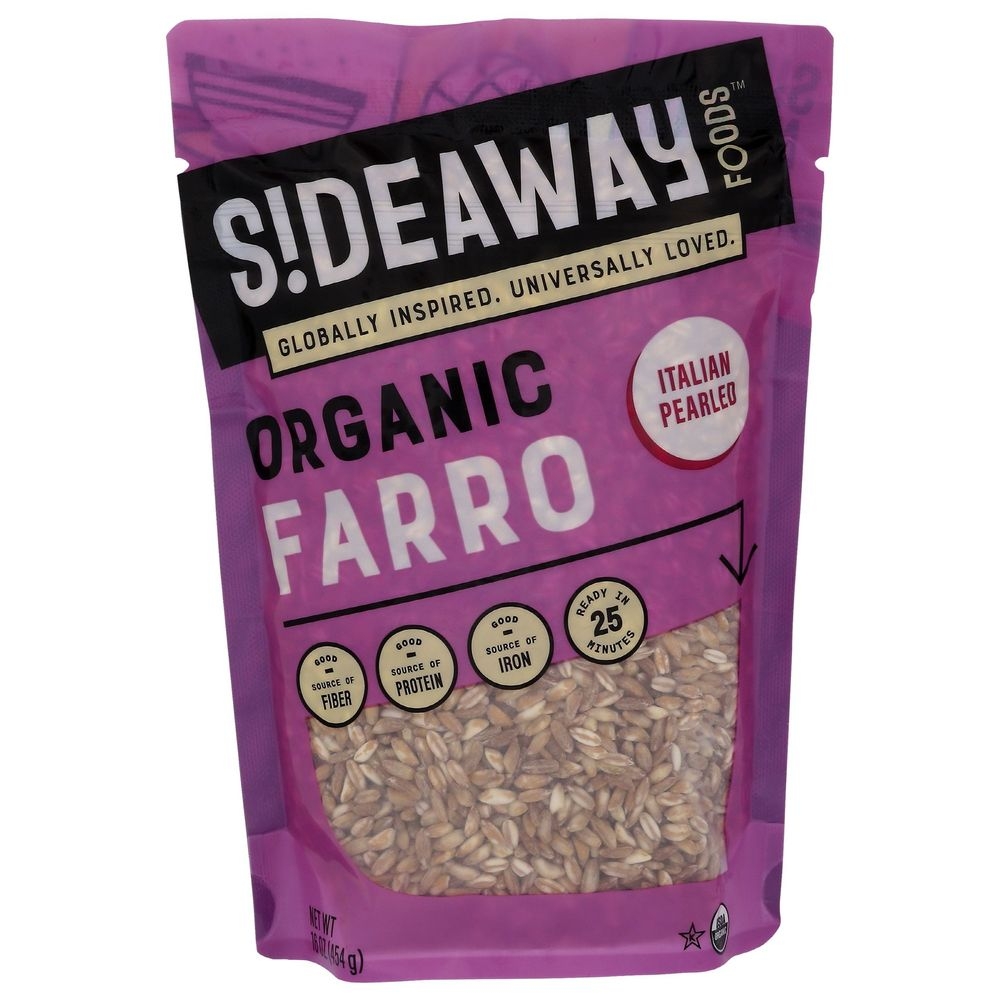 Sideaway Foods Organic Farro, 16 Ounce -- 6 per case
