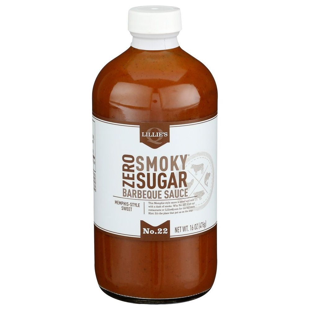 Lillies Q Zero Sugar Smoky Barbeque Sauce, 16 Ounce -- 6 per case