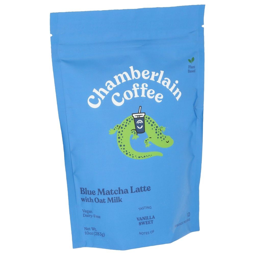 Chamberlain Coffee Blue Matcha Latte, 10 Ounce -- 12 per case