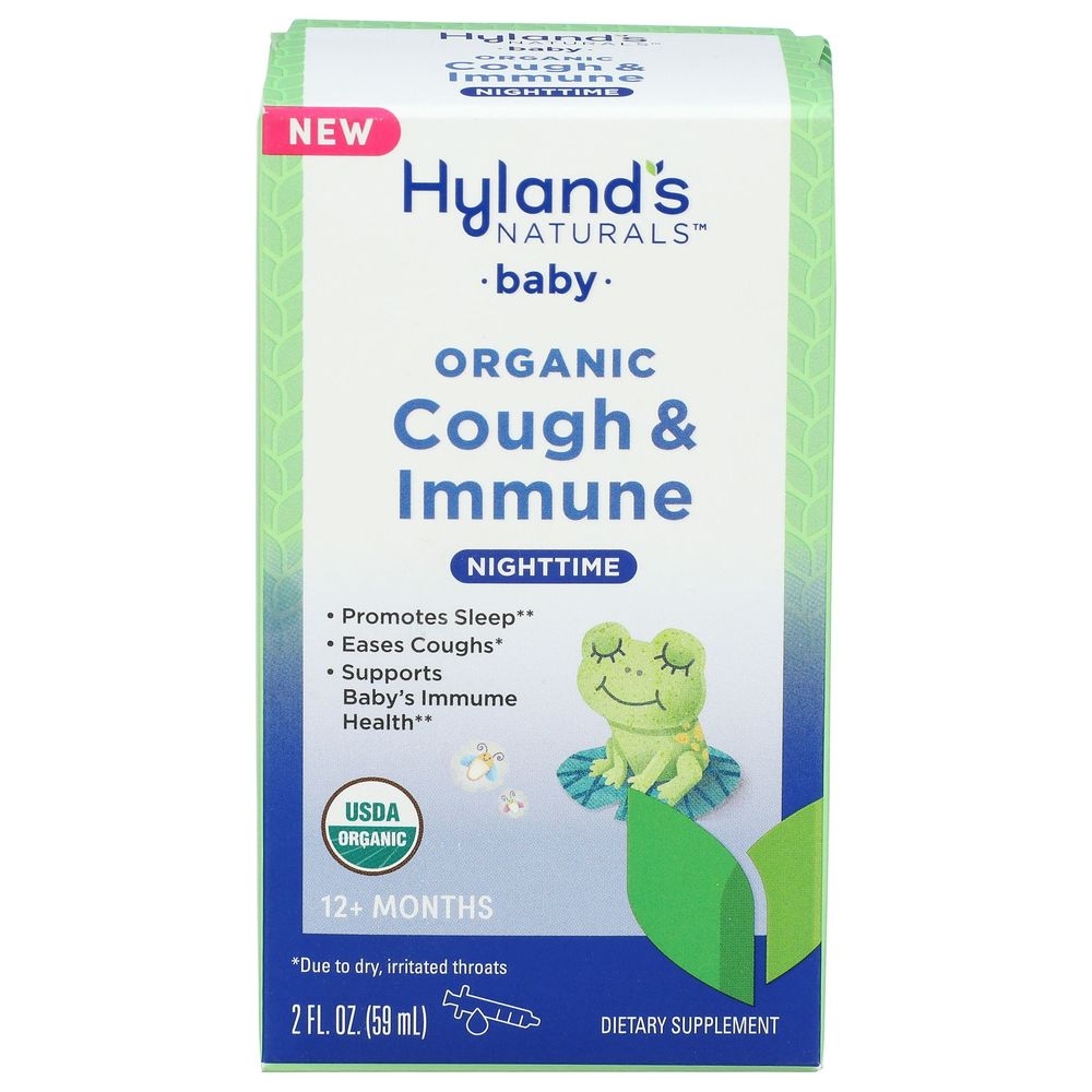Hylands Naturals Organic Baby Nighttime Cough and Immune, 2 Fluid Ounce