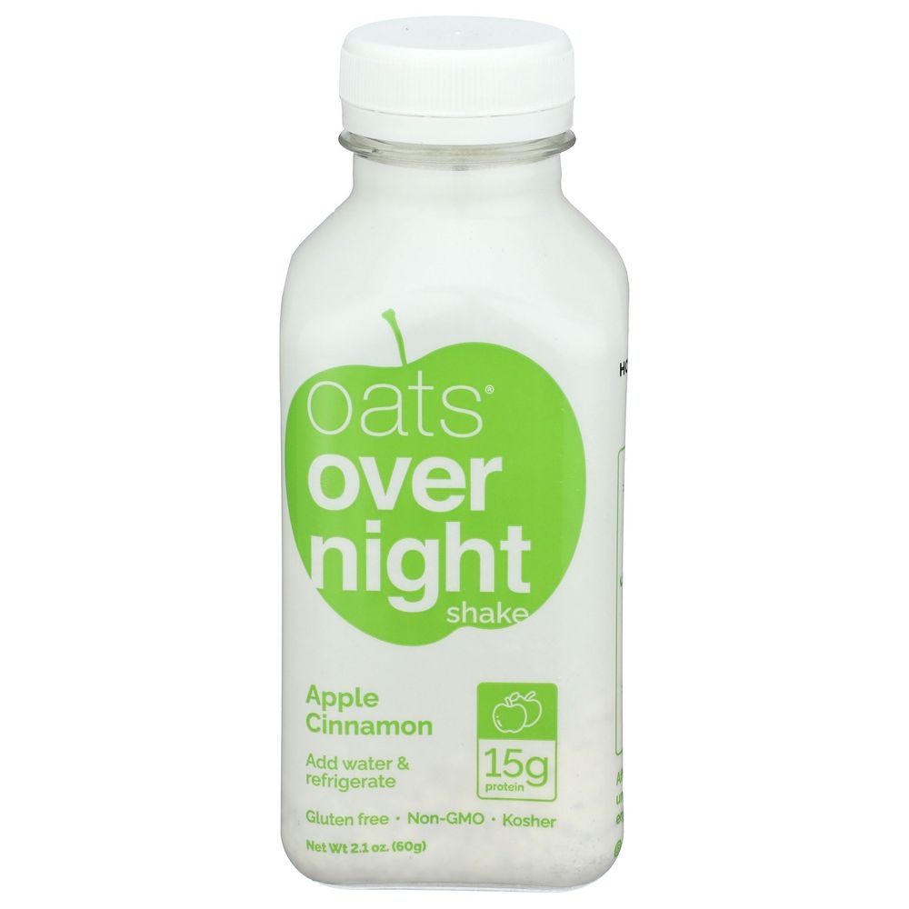 Oats Overnight Apple Cinnamon Shake, 2.2 Ounce -- 10 per case