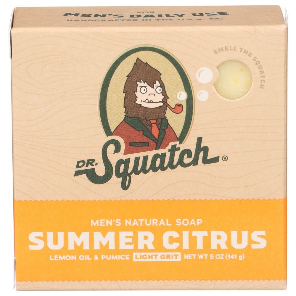 Dr Squatch Summer Citrus Mens Bar Soap, 5 Ounce -- 6 per case