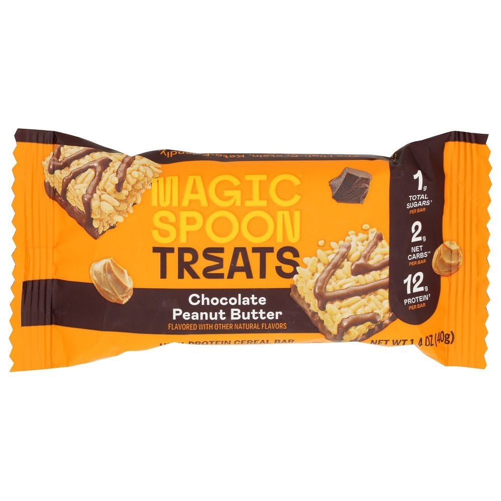 Magic Spoon Chocolate Peanut Butter Treats Bar, 1.4 Ounce -- 12 per case