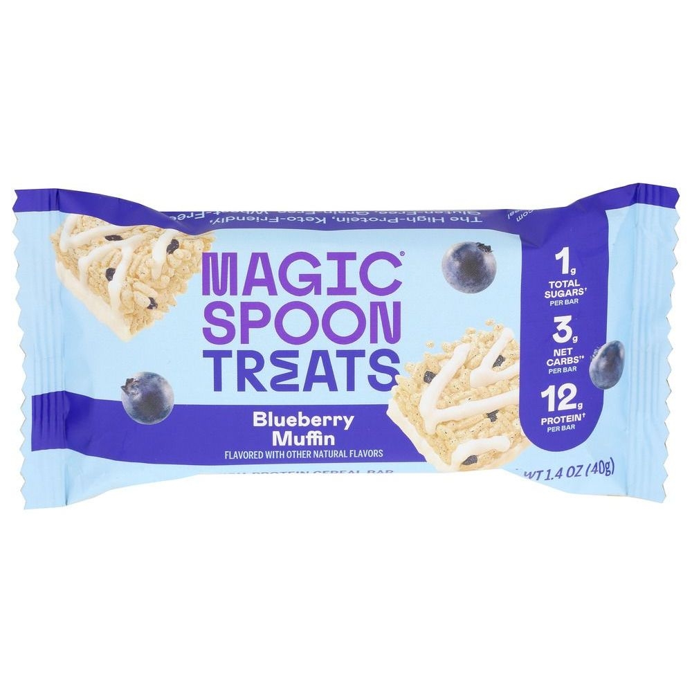 Magic Spoon Blueberry Muffin Treats Bar, 1.4 Ounce -- 12 per case