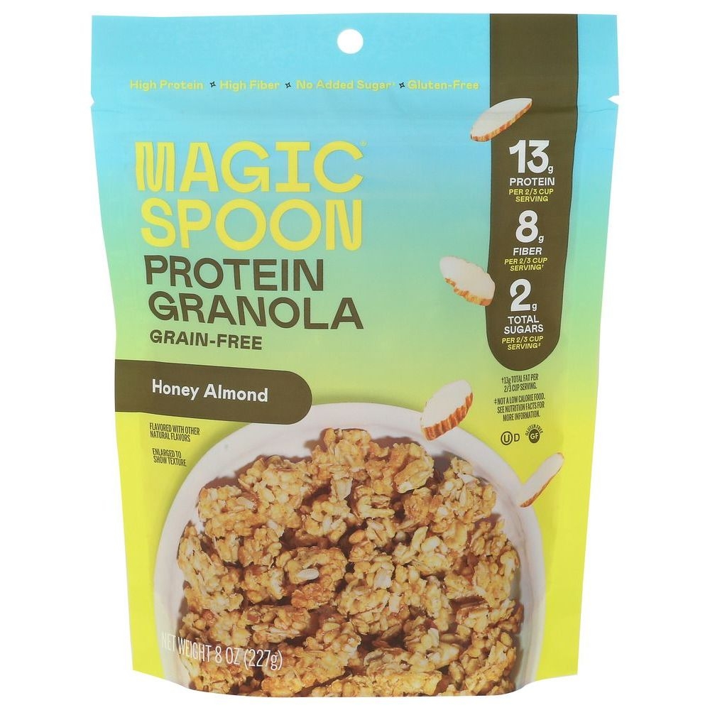Magic Spoon Honey Almond Protein Granola, 8 Ounce -- 4 per case